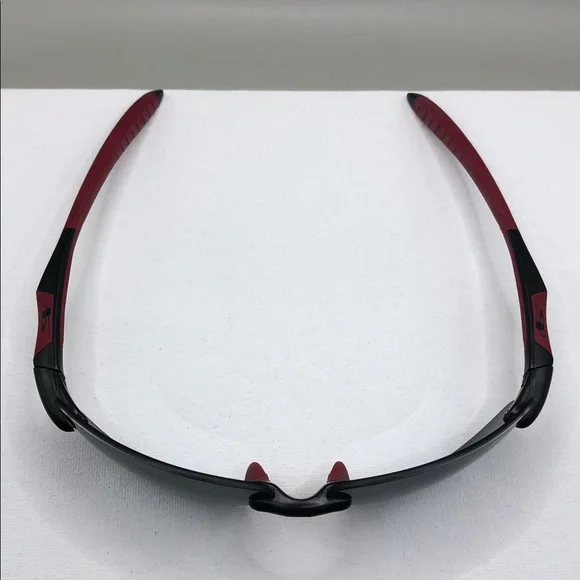 Bolle Clutch 10797 Sports Sunglasses Black Red Rimless Lightweight Polarized.